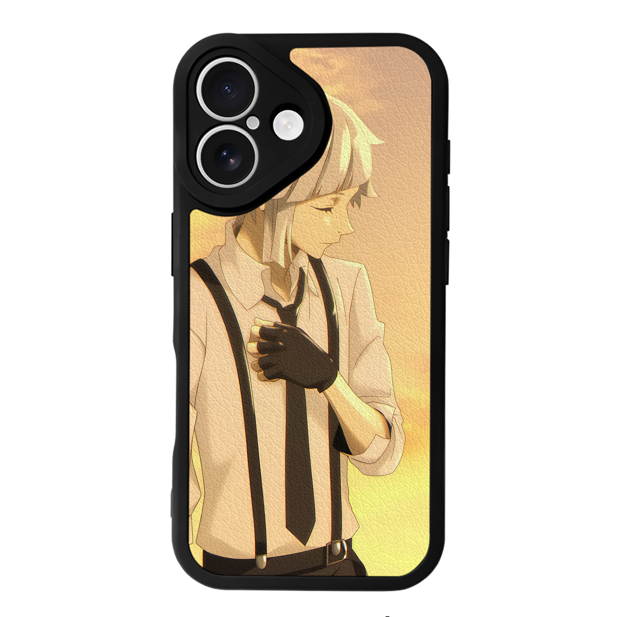 （画像用） 文豪ストレイドッグス Bungo Stray Dogs 【iPhone 16シリーズ対応】シリコンスマホケース（レザー調） 材質：シリコン